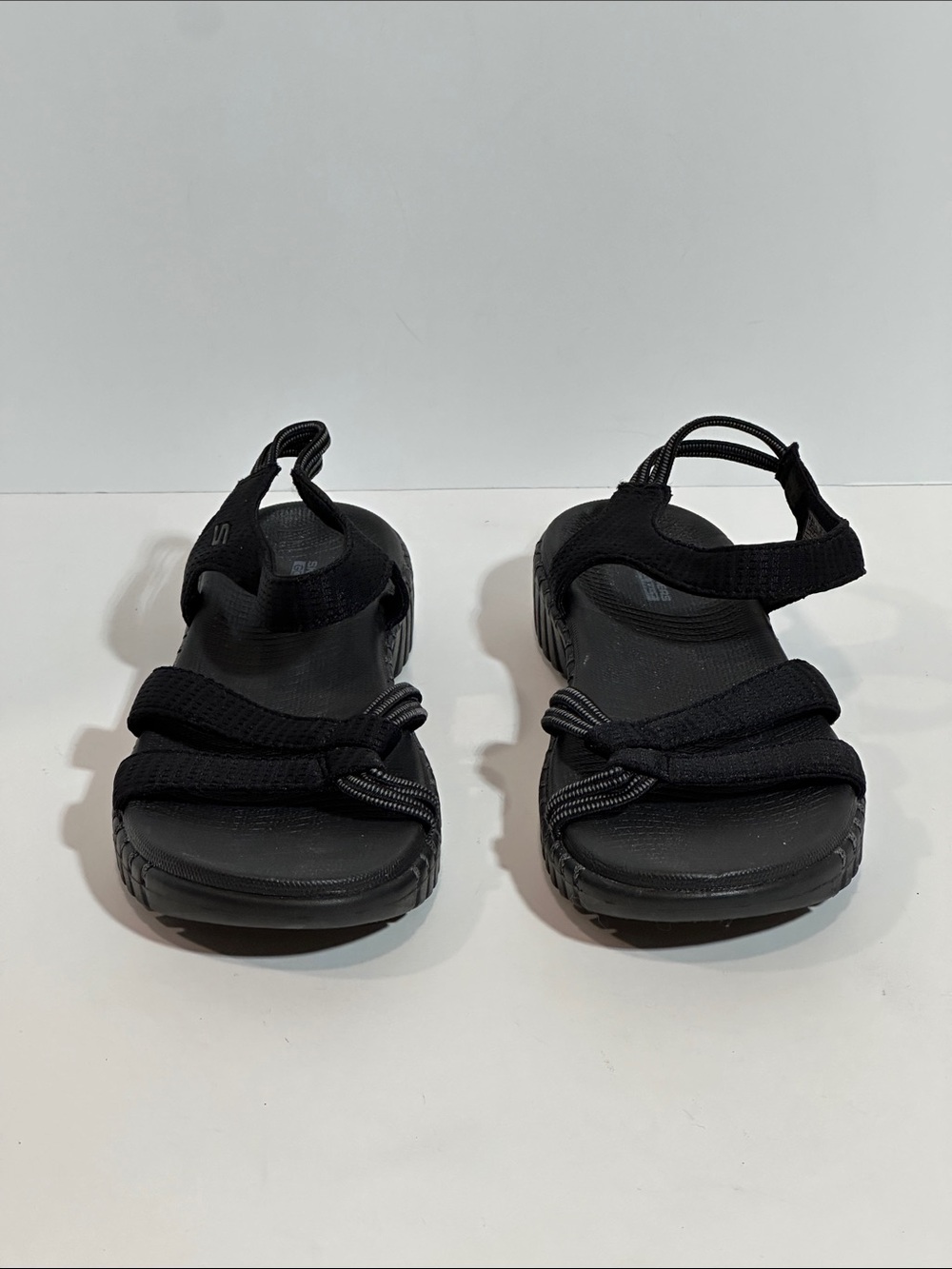 Skechers GO WALK On-The-Go Black Strappy Athletic Sandals - Picture 4 of 6
